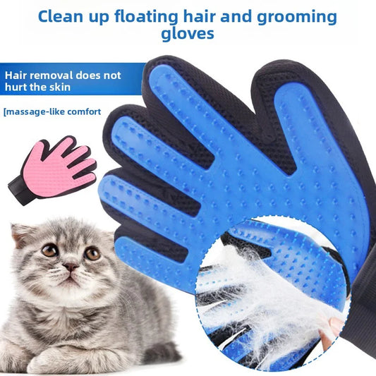 Gentle Pet Grooming Gloves