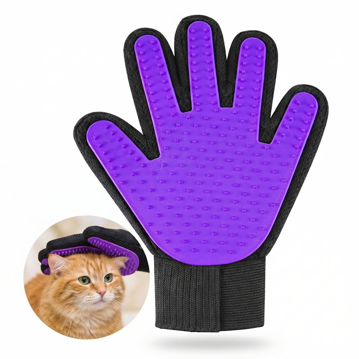 Gentle Pet Grooming Gloves